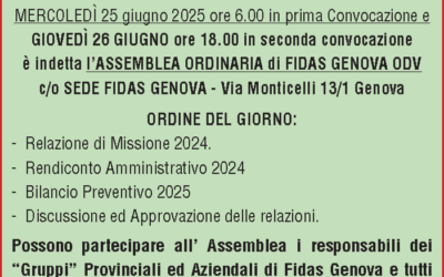 Convocazione Assemblea Ordinaria 2025
